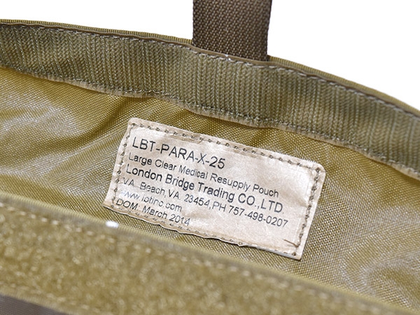 米軍実物 LBT PARA-X-25 ラージ クリア メディカルポーチ バック