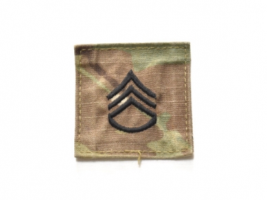 米軍実物 階級章 陸軍 二等軍曹 OCP スコーピオン/マルチカム ARMY