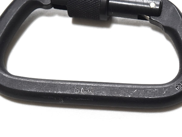 米軍実物 官給品 SMC カラビナ アルミニウム 27kN アウトドア