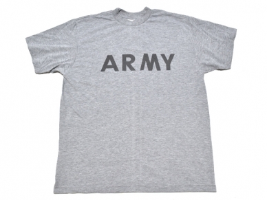 米軍実物 ARMY IPFU ショートスリーブ Tシャツ グレー 陸軍 トレーニング LARGE