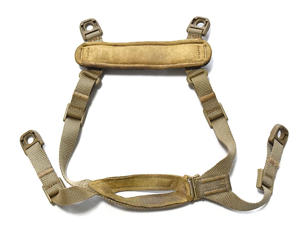 米軍実物 H-Nape ACH/ECH ヘルメット用 チンストラップ タン S-XL兼用