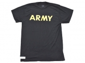 米軍実物 Army Physical Training PT APFU ショートスリーブシャツ Tシャツ MEDIUM ブラック 陸軍