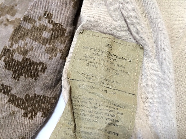 米海兵隊 コンバットシャツ US MARPAT FROG DESERT CAMO COMBAT SHIRTS<br>【米海兵隊