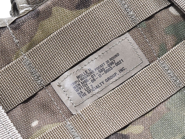 米軍実物 マルチカム M4 トリプルマガジンポーチ OEFCP MOLLE2 6本収納