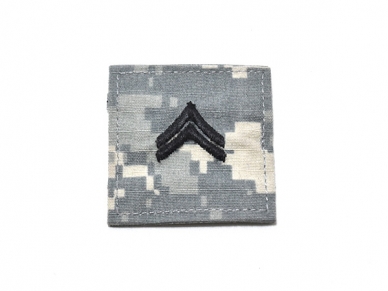 メール便可 US ARMY ACU 戦闘服用階級章 ベルクロ付き