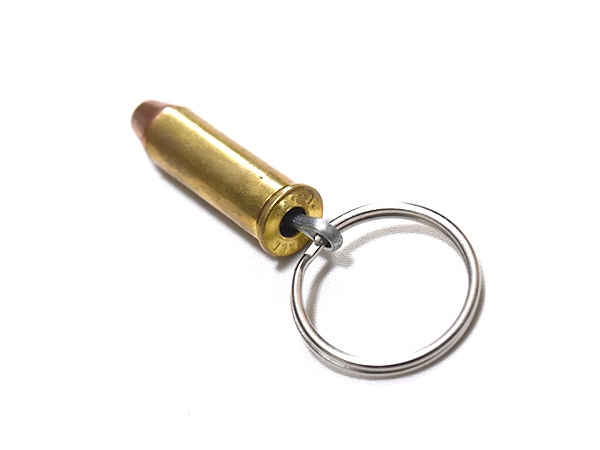 米軍放出品 38 Spl 薬莢 ダミーカート キーホルダー 使用済み