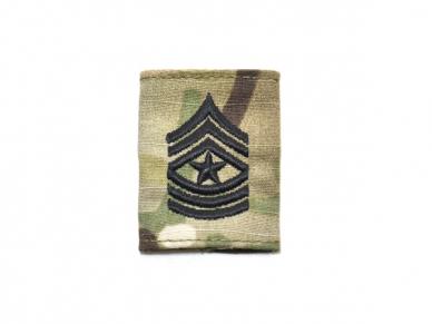 米軍実物 ゴアテックス用 階級章 陸軍 上級曹長 SGM OCP スコーピオン/マルチカム ARMY