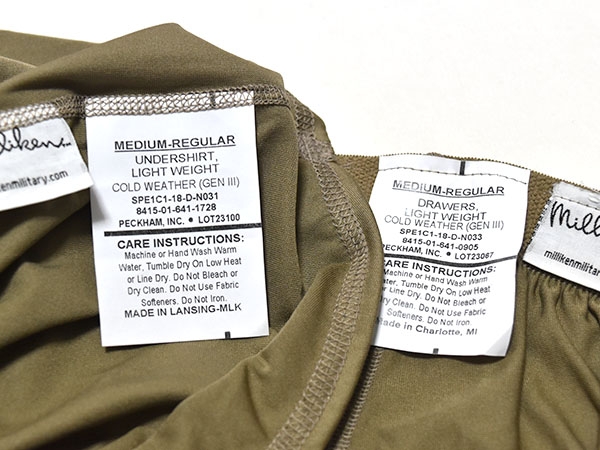 米軍実物 GEN3 ECWCS LEVEL1 シャツパンツ セットコヨーテM-R 米軍実物 GEN3 ECWCS LEVEL1 アンダーシャツ アンダーパンツ セット