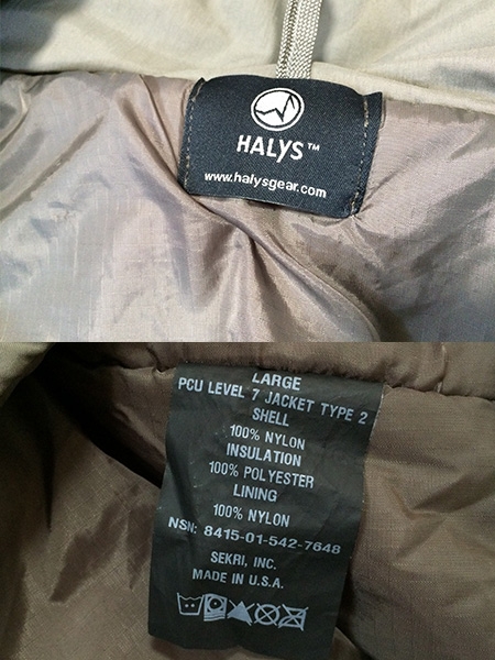 米軍実物 PCU LEVEL7 TYPE 2 Halys パーカー ジャケット L