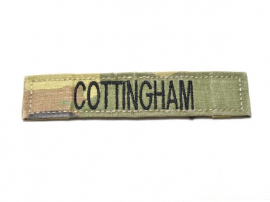 米軍実物 陸軍 ネームタグ ネームテープ パッチ OCP スコーピオン/マルチカム COTTINGHAM