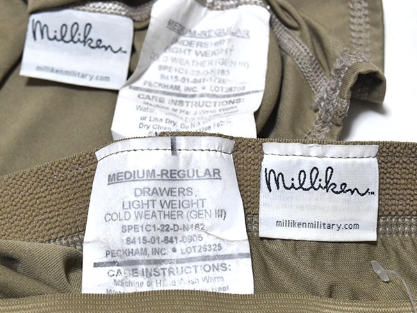 米軍実物 GEN3 ECWCS LEVEL1 アンダーシャツ アンダーパンツ セット