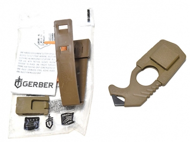 米軍実物 Gerber ストラップ カッター コヨーテ Strap-Cutter シートベルト 陸軍 海兵隊