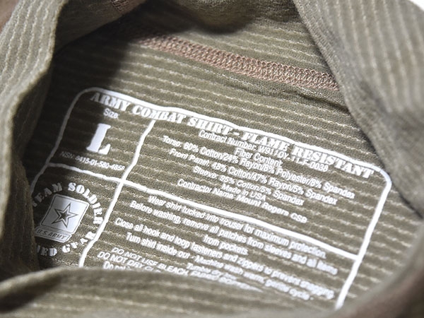 米軍実物 MASSIF コンバットシャツ マルチカム L ARMY 陸軍 伸縮性・難