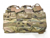 米軍放出品 ATS Tactical 5.56 トリプル マガジンポーチ M4 マルチカム