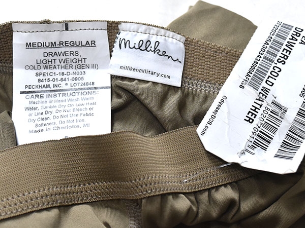 米軍実物 GEN3 ECWCS LEVEL1 アンダーシャツ アンダーパンツ セット