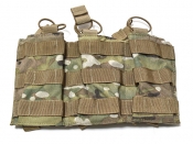 米軍放出品 Tactical Assault Gear トリプル マガジンポーチ M4 マルチカム 5.56 特殊部隊