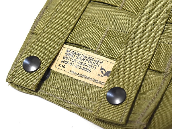 米軍実物 EAGLE SFLCS 100RD SAW マガジンポーチ カーキ 特殊