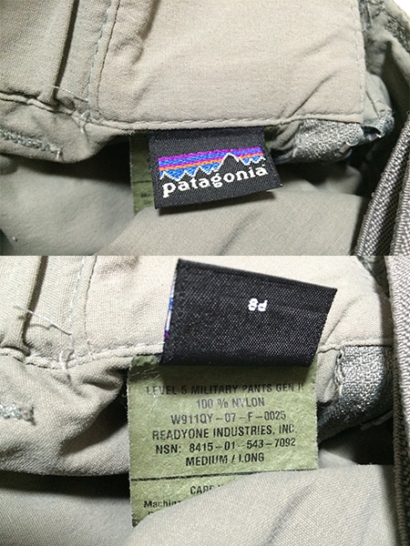 米軍実物 Patagonia パタゴニア Level 5 パンツ M-L | ミリタリー琉球