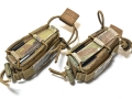 2個セット 米軍実物 官給品 TYR Tactical Combat Adjustable ピストル マガジンポーチ マルチカム