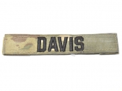 米軍実物 陸軍 ネームタグ ネームテープ パッチ OCP スコーピオン/マルチカム DAVIS