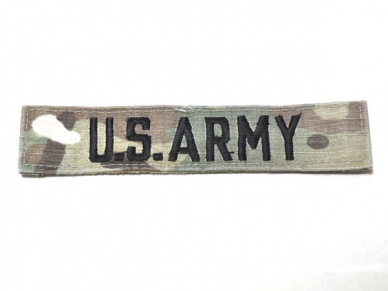 米軍実物 ARMY ネームタグ ネームテープ ベルクロ 陸軍 OCP/マルチカム